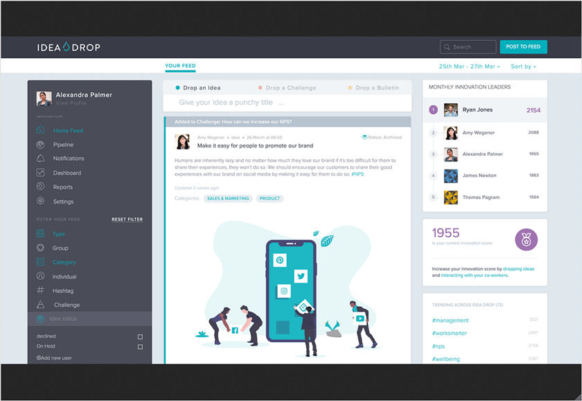 IdeaDrop screenshot