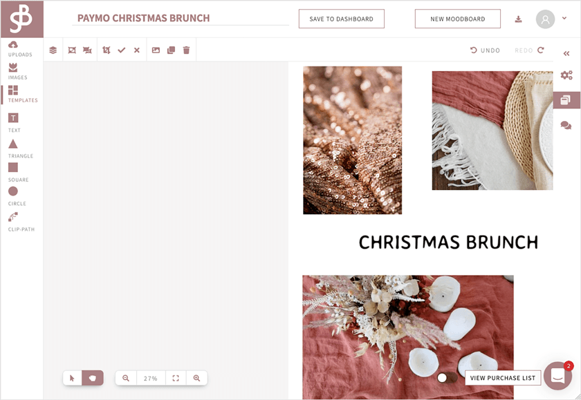 Sampleboard screenshot