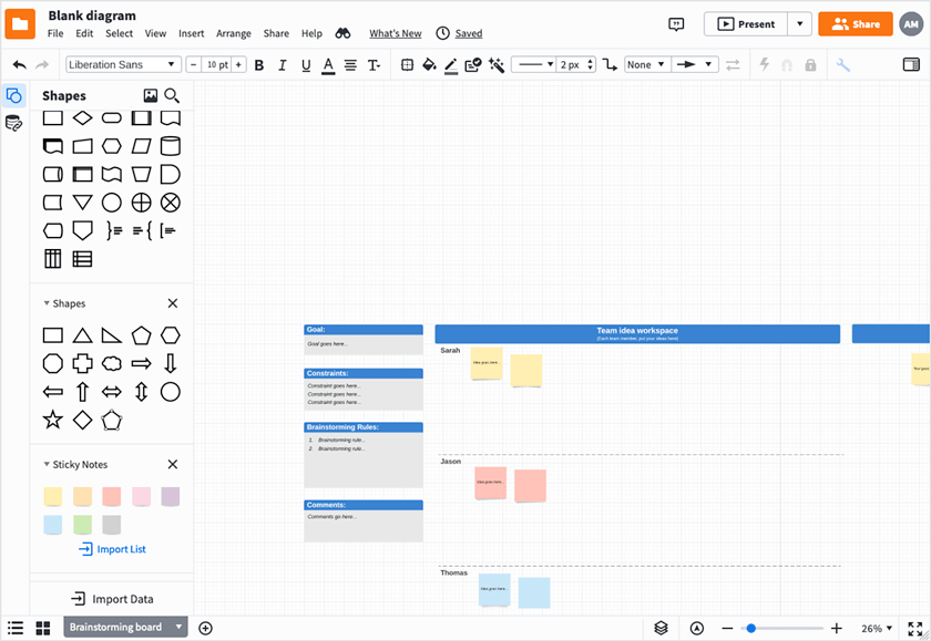 Lucidchart screenshot