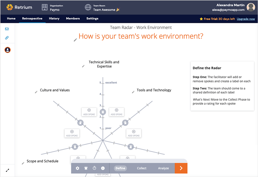 Retrium screenshot