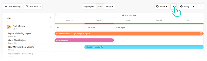calendar navigation
