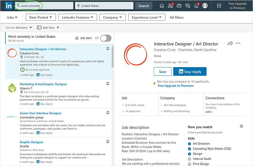 LinkedIn-search