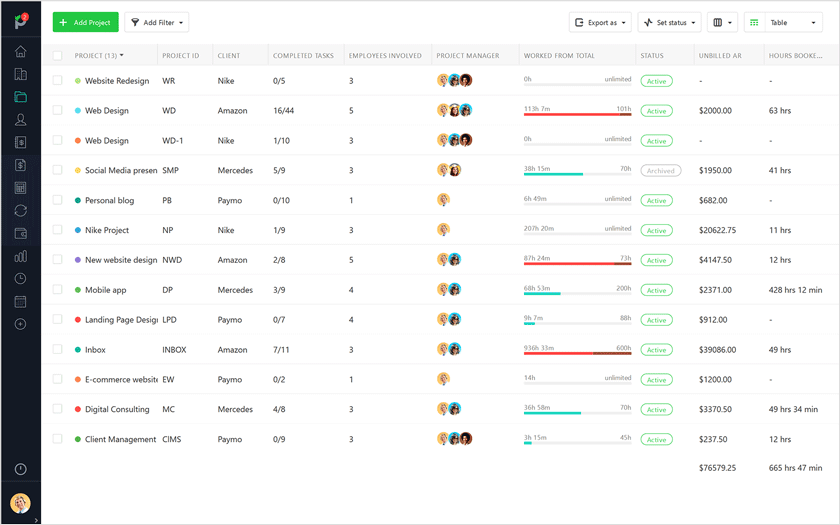 Visual-projects-Table-View